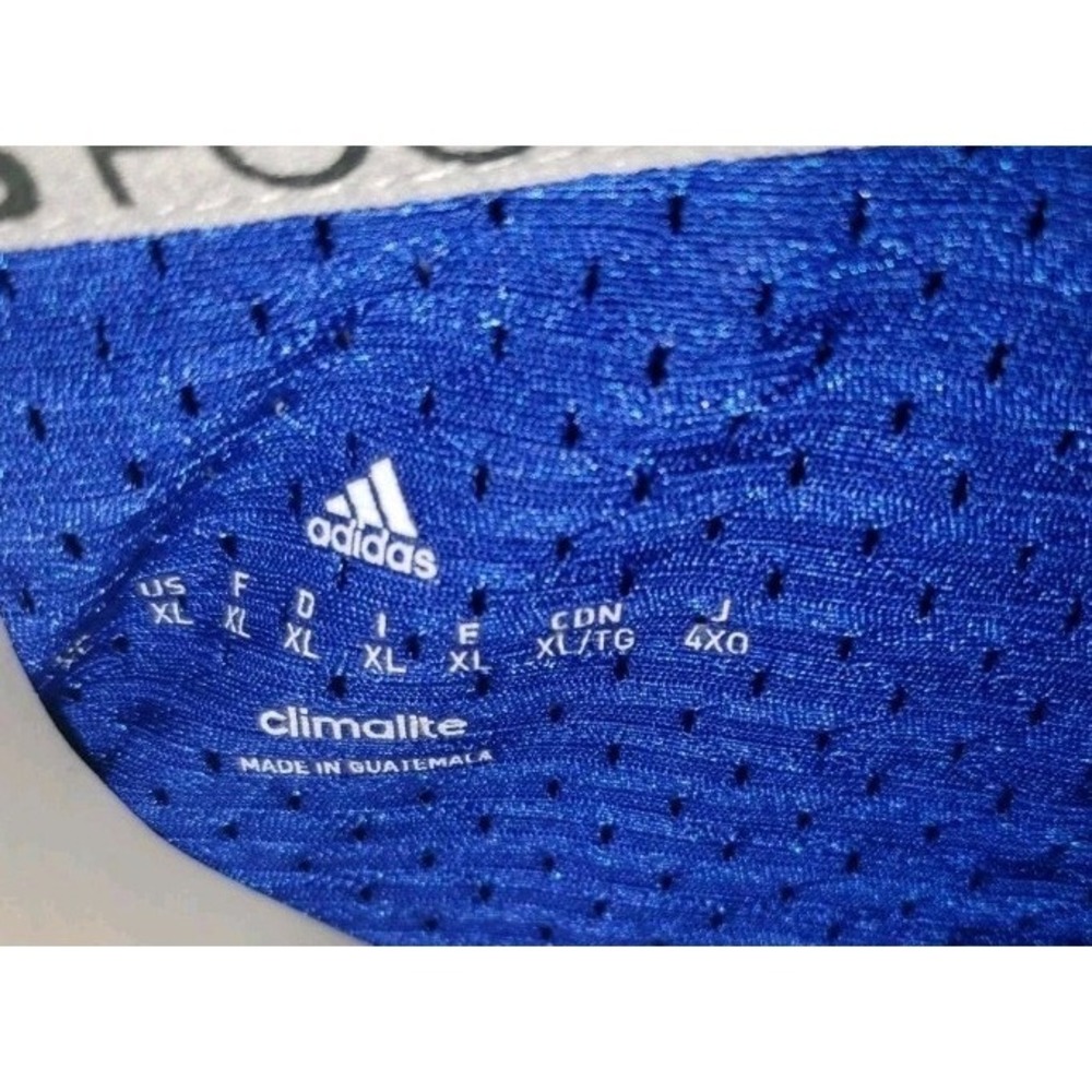 Adidas Techfit Hyped Football Practice Jersey Men's Size XL Blue & White New $80 - Picture 3 of 3